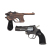 Full Metal Revolver Holster Gun Large Children Toy Gun Simulation Revolver Unusable