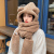 Jennie Same Scarf Hat Integrated Female Winter Ears Bear Hat Scarf Plush Warm Thickened