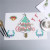 Printed Christmas Theme Western-Style Placemat Leather Placemat Waterproof Oil-Proof Thermal Shielded Pad Dish and Bowl Mat Potholder Dining Table Cushion