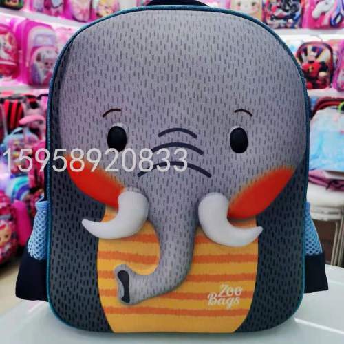 factory direct schoolbag backpack cartoon bag backpack 3d bag children‘s bags student bag gift bag trolley bag