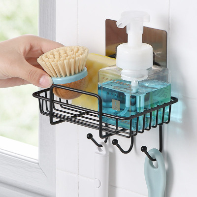 Iron Punch Free Soap Box Wall Hanging Soap Holder Household Bathroom Bathroom Drain with Hook Soap Holder Soap Holder