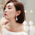 Festive Bright Red Pearl Earrings a 2-Piece Earrings Frosted Red Pearl Earrings Factory Direct Sales Large Pearl Earrings