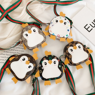 Children's Bag New Creative Little Penguin Decoration Boys and Girls Shoulder Bag Cartoon Kindergarten Baby Crossbody Bag