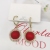 Luxury Super Fairy Elegant Pearl Earrings Female Personality Micro Inlaid Diamond Mesh Red Ear Ring Ear Rings