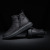 Winter New Velvet Men's Boots High-Top Chelsea Boots Men's Thick Bottom Fashionable Boots Outdoor Zipper Black Boots Men