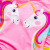Children's Swimsuit Girls' Cartoon Unicorn One-Piece Swimsuit Ruffled Girls Swimwear 9069