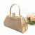 Metal Handbag Dinner Bag Princess Bag Party Bag Vintage Clutch Bag Horizontal Square PU Handphone-Friendly Lipstick