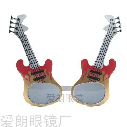 guitar funny glasses masquerade props halloween party costume props