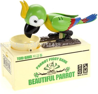 Beautiful Parrot Coin Saving Bank | Piggy Bank | Money Box for Kids | Robot Bird