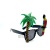 Hawaiian Series Tropical Parrot Glasses Festival Party Beach Carnival Party Coconut Tree