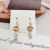 Elegant Long Cat's Eye Earrings Personal Cute Funny Earrings for Women Simple and Thin Face Earrings