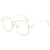 Xiaohongshu G Popular Glasses Frame Large Frame Face without Makeup Glasses Glasses Korean Fashion TR90 Ring Glasses