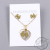 Love Necklace Women's Butterfly Clavicle Chain Earrings Set 2020 New Popular Net Red Simple Temperament Non-Fading Ornament