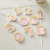 Factory Direct Sales Cake Decoration Creative Sequins Pink Blue 0-9 Digital Birthday Cake Plug-in Cake Inserting Card
