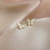 Butterfly Pendant Earrings Summer Girl Heart Refined Wild Earrings Fashion Long Internet Celebrity Silver Pin Eardrops Fresh