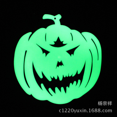 Factory Direct Supply Halloween Ghost Festival Luminous Patch Horror Decoration Pendant Pumpkin Toy Wholesale