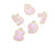 Factory Direct Sales Cake Decoration Creative Sequins Pink Blue 0-9 Digital Birthday Cake Plug-in Cake Inserting Card