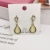Sterling Silver Needle Opal Water Drop Earrings Female Trendy Fashion Joker Earrings Internet Influencer Temperamental Earrings