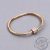 Rose Gold Titanium Steel Bracelet Female Personalized Opening Hand Jewelry Simple and Cool Wind Net Red Temperament Wild Bracelet Bracelet