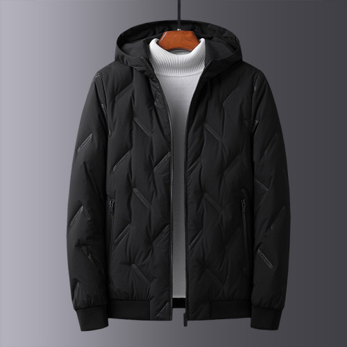 men down jacket trendy brand men‘s winter new korean style trendy youth handsome warm hooded jacket men‘s jacket