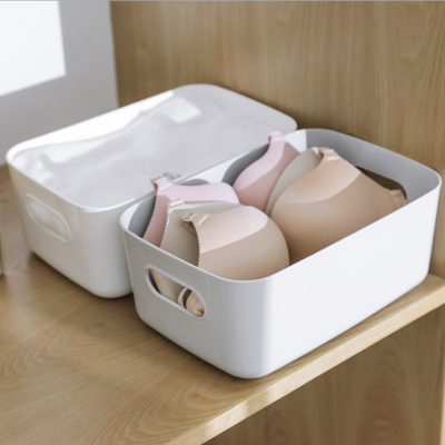 Plastic Storage Basket Bathroom Bathroom Cosmetics Storage Basket Kitchen Desktop Sundries Snack Storage Box