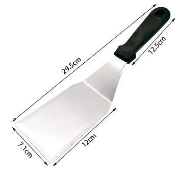 plastic handle three sides spatula