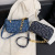 Internet Celebrity Canvas Bag Ladies New Chain Bag Shoulder Messenger Bag Fashion Handbag French Stick Underarm Women's Bag