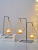 Nordic Light Luxury Dining-Table Decoration Candlestick Metal Iron Art Romantic Household Candlelight Dinner Candle Holder Decoration Props