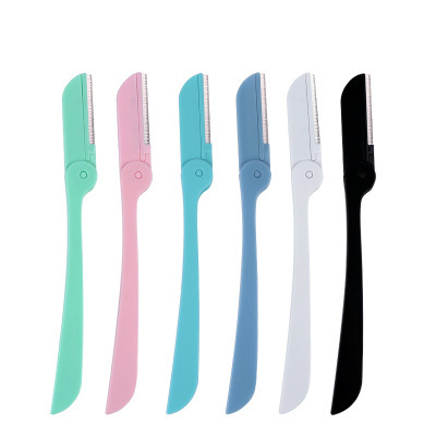 Macro Blade Eye-Brow Knife Folding Eyebrow Scraper Sharp Newbie Beginner Eyebrow Knife for Men and Women