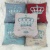 Cross-border sales chenille Crown pillow cases living room sofa car cushion covers soft comfortable pillow cases 