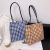 Plaid Large Capacity Shoulder Bag All-Match Korean Style Shopping Bag Women's Bag Tote Bag Ladies New Fashion Handbag
