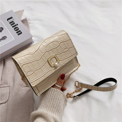 Mini Bag Women's Bag New Chain Shoulder Messenger Bag Trendy Solid Color Women's Personality Small Square Bag Casual Simple