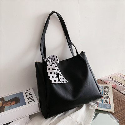 Tote Bag Women's Large Capacity New Shoulder Bag Stylish Good Texture Versatile Handbag All-Match Silk Scarf Shopping Bag