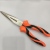 Pliers Wire Cutter Sharp Nose Pliers Slanting Forceps Axe Handle Screw Handle I-Shaped Handle Orange Handle