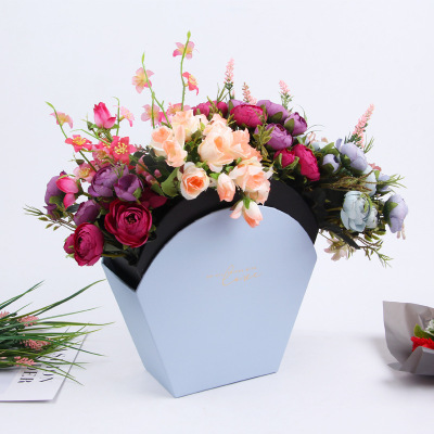 Cardboard Flower Gift Box Shop Decoration Flower Plate Flower Basket Vase Gift Box