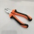 Pliers Wire Cutter Sharp Nose Pliers Slanting Forceps Axe Handle Screw Handle I-Shaped Handle Orange Handle