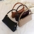 New Style Oily Leather Shoulder Underarm Bag Simple Fashion European and American Style Popular Handbag Elegant Retro Women's Bag Baguette Bag