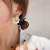 South Korea Dongdaemun Exaggerated Trendy C- Shaped Pearl Flower Earrings 925 Silver Needle Elegant High Sense Fashion Ear Jewelry