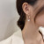 Clip Zircon Pearl Earrings Personality Affordable Luxury Micro-Inlaid Earrings Sterling Silver Needle Ear Rings