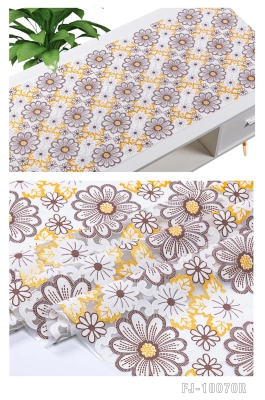 50cm * 20M PVC Foam Bronze Printing Tablecloth