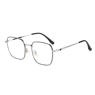 New Alloy Glasses Frame Women's Men's Retro Polygon Glasses Frame Douyin Online Influencer Style Popular
