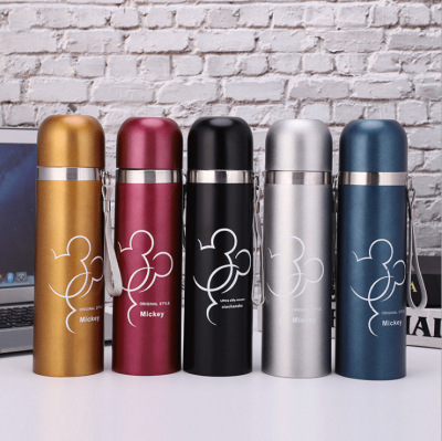 Creative Mickey Bullet Stainless Steel Vacuum Cup Portable Office Cup Vacuum Cup Outdoor Sports Cup Customization