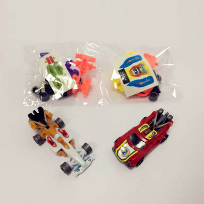 Professional Production Assembled Toys 2 Models Assembled Catapult Racing Candy Toys Kinder Joy Capsule Toy Capsule Small Gift