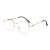 New Alloy Glasses Frame Women's Men's Retro Polygon Glasses Frame Douyin Online Influencer Style Popular