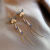 Butterfly Earrings Fashion Beautiful Elegant Graceful Ear Ring All-Matching Long Tassel Diamond Earrings Sterling Silver Needle