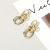925 Silver Stud Earrings Exaggerated Cold Wind Circle Chain High-Grade Earrings Ornament for Women