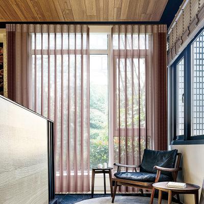 Fantasy Curtain Vertical Hanas Shading Yarn Louver Curtain Office Partition Hotel High-End Curtain Customization