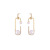 Clip Zircon Pearl Earrings Personality Affordable Luxury Micro-Inlaid Earrings Sterling Silver Needle Ear Rings