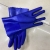 Blue Frosted PVC Fish Killing Gloves Acid-Resistant and Corrosion-Resistant 27cm
