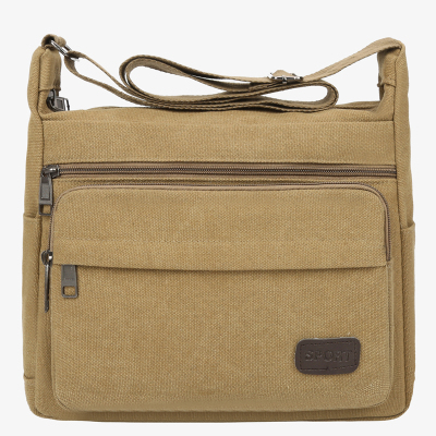 New Men's Canvas Bag Shoulder Bag Korean Fashion Casual Canvas Men's Bag Bag Business Outdoor Backpack Crossbody Bag